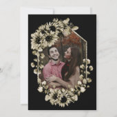 Rustieke zonnebloemen Ik doe BBQ Black Engagement Kaart (Achterkant)