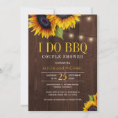 Rustieke zonnebloemen Ik doe bbq bruiloft paar dou Kaart (Voorkant)
