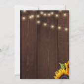 Rustieke zonnebloemen Ik doe bbq bruiloft paar dou Kaart (Achterkant)