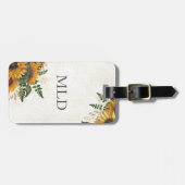 Rustieke zonnebloemen in Bloom Bagagelabel (Voorkant horizontaal)