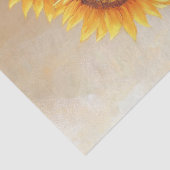 Rustieke zonnebloemen jute metselwerk pot decoupag tissuepapier (Detail)