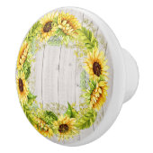 Rustieke Zonnebloemen Kabinet / Ladeknop Keramische Knop (Rechts)