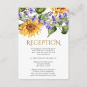 Rustieke zonnebloemen & lavendel Kaarten (Voorkant)