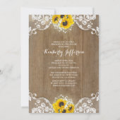 Rustieke Zonnebloemen Mason Jar Foto Graduation Pa Kaart (Achterkant)