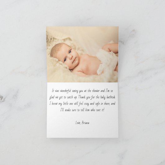 Rustieke Zonnebloemen Navy Blue Dank u kaart (Binnen)