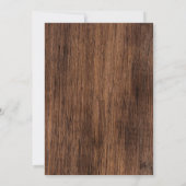 Rustieke Zonnebloemen, Rozen & Hout | Vrijgezellen Kaart (Achterkant)