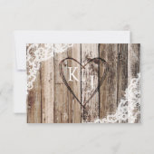 Rustieke zonnebloemen RSVP-kaart RSVP Kaartje (Achterkant)