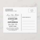 Rustieke Zonnebloemen String Lights Save the Date Aankondigingskaart (Achterkant)