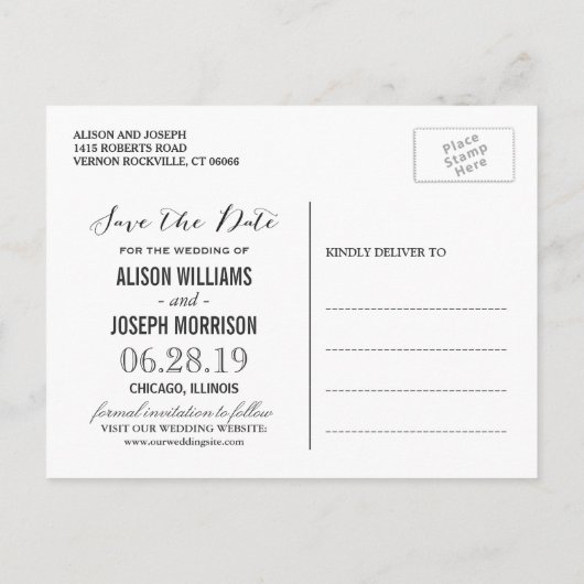 Rustieke Zonnebloemen String Lights Save the Date Aankondigingskaart (Achterkant)