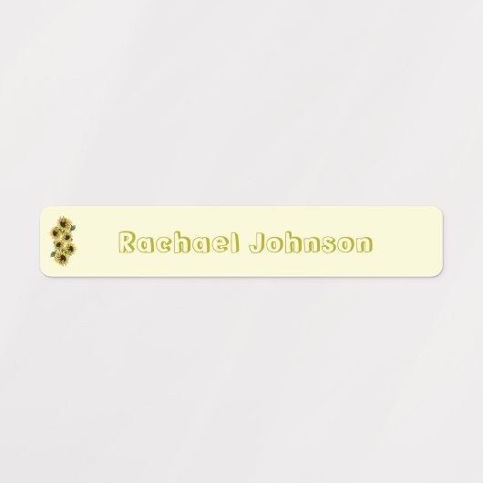 Rustieke Zonnebloemen Vaatwasser Veilige etiketten Labels (Design 1)