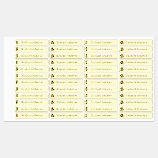 Rustieke Zonnebloemen Vaatwasser Veilige etiketten Labels (Vel)