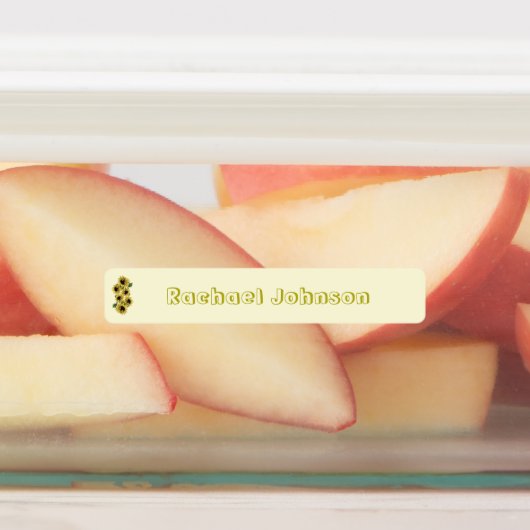 Rustieke Zonnebloemen Vaatwasser Veilige etiketten Labels (Aangebracht)