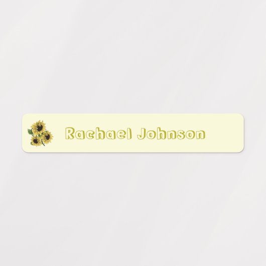 Rustieke Zonnebloemen Vaatwasser Veilige etiketten Labels (Design 2)