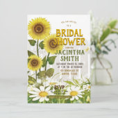 Rustieke zonnebloemen Vrijgezellenfeest Kaart (Staand voorkant)