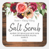 Rustieke zout scrub labels (Voorkant)