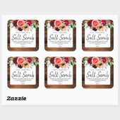 Rustieke zout scrub labels (Vel)