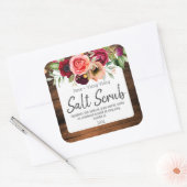 Rustieke zout scrub labels (Envelop)