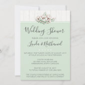 Rustieke zuidelijke katoen bruiloft douche uitnodi kaart (Voorkant)