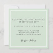 Rustieke Zuidelijke Katoen & Houten Uitnodiging va (Achterkant)