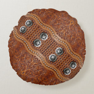 Rustieke Zuidwest boerderij Cowboy Western Land Rond Kussen