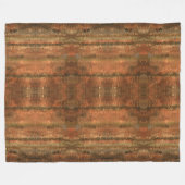 Rustieke Zuidwest Bruin Patroon Fleece Deken (Voorkant (Horizontaal))