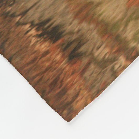 Rustieke Zuidwest Bruin Patroon Fleece Deken (Hoek)