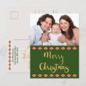 Rustieke Zuidwest Kerstmis Custom Vakantie Foto Feestdagenkaart (Voorkant / Achterkant)