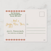 Rustieke Zuidwest Kerstmis Custom Vakantie Foto Feestdagenkaart (Achterkant)