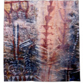 Rustieke Zuidwest Oude Pictograph Douchegordijn (Voorkant)