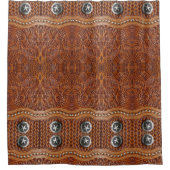 Rustieke Zuidwesten Cowboy Westerne Country Patter Douchegordijn (Voorkant)