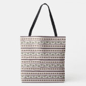 Rustieke Zwamstreeppatroon Tote Bag (Voorkant)