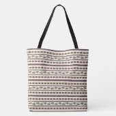 Rustieke Zwamstreeppatroon Tote Bag (Achterkant)