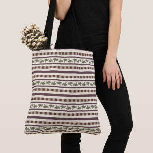 Rustieke Zwamstreeppatroon Tote Bag