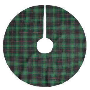 Rustieke zwart groen rood tartan ruitpatroon kerstboom rok
