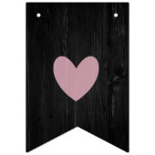 Rustieke Zwart Houten Vrijgezellenfeest Decor Bann Vlaggetjes (Eerste vlag)