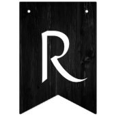 Rustieke Zwart Houten Vrijgezellenfeest Decor Bann Vlaggetjes (Derde vlag)