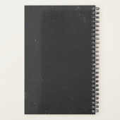 Rustieke zwart-wit bruid en bruidegom bruiloft planner (Achterkant)