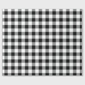 Rustieke zwart-wit Buffalo Check Cadeaupapier (Vlak)