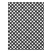 Rustieke zwart-wit buffelplaid tafelkleed (Voorkant)