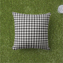 Rustieke zwart-wit geruit gingham patroon