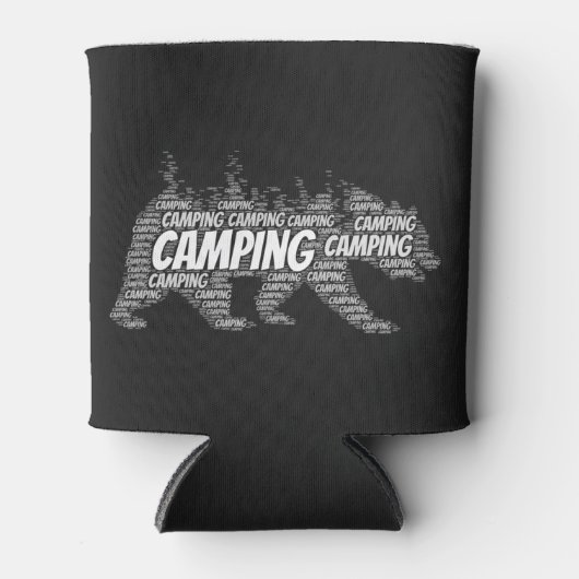 Rustieke zwarte Beren in de Bossen Blikjeskoeler (Voorkant)