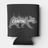 Rustieke zwarte Beren in de Bossen Blikjeskoeler (Achterkant)