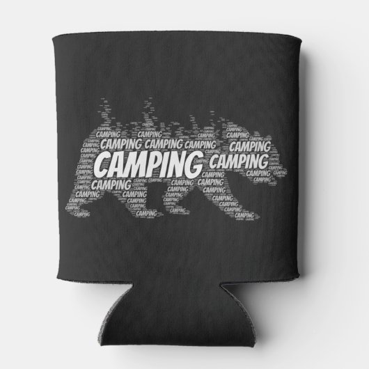 Rustieke zwarte Beren in de Bossen Blikjeskoeler (Achterkant)