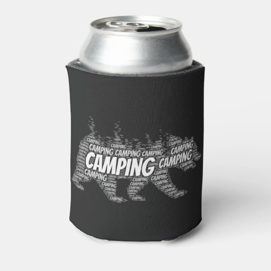 Rustieke zwarte Beren in de Bossen Blikjeskoeler (Blikje Achterkant)