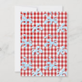 Rustieke zwembad- en BBQ-feestuitnodigingen Kaart (Achterkant)