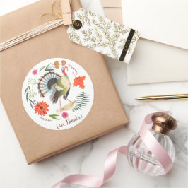 RustiekeTurkije Thanksgiving Ronde Sticker