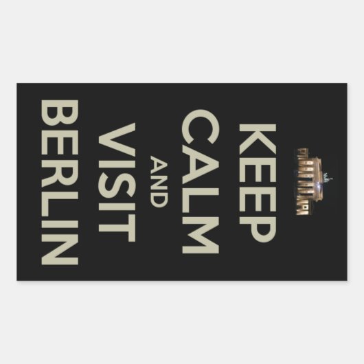 rustig aan berlijn rechthoekige sticker (Voorkant)