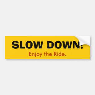 RUSTIG AAN! Bumpersticker