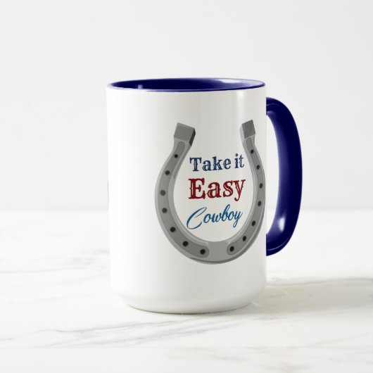Rustig aan Cowboy Mok (Voorkant rechts)
