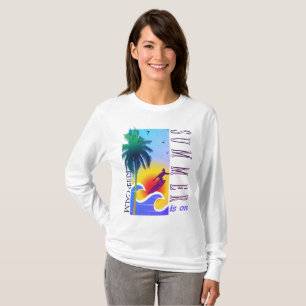 Rustig aan, de zomer is op school. t-shirt